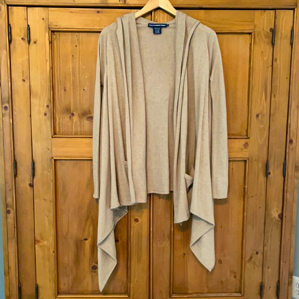 RALPH LAUREN SPORT BLUE LABEL HOODED CARDIGAN